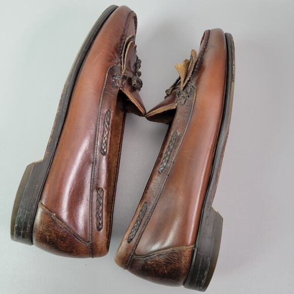 Johnston & Murphy Aragon II Kiltie Tassel Loafers Brown Mens Size 8.5 EEE - Picture 14 of 16